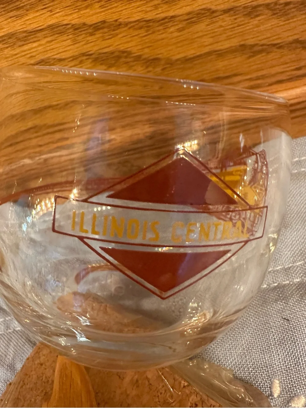 Illinois Central Souvenier Cordial Glass 1 unit